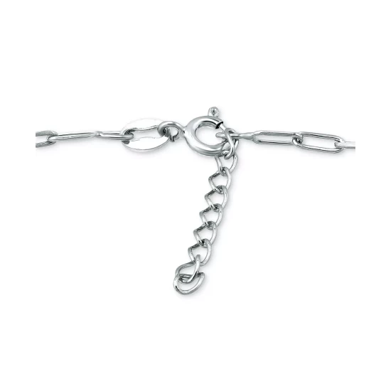 New ✨ Giani Bernini Paperclip Link Ankle Bracelet In Sterling Silver And 18k Over Silver, Created For Macy's ✔️ 5 New ✨ Giani Bernini Paperclip Link Ankle Bracelet In Sterling Silver And 18k Over Silver, Created For Macy's ✔️ - Image 5