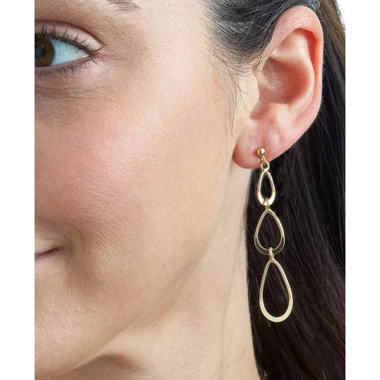 Promo ๐ Giani Bernini Graduated Teardrop Drop Earrings In 18k Gold-Plated Sterling Silver, Created For Macy's Gold Over Silver โญ 3 Promo ๐ Giani Bernini Graduated Teardrop Drop Earrings In 18k Gold-Plated Sterling Silver, Created For Macy's Gold Over Silver โญ - Image 3