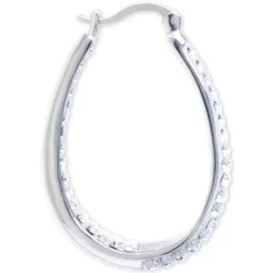 Promo ⌛ Giani Bernini Crystal Pavé In & Out Oval Hoop Earrings In Sterling Silver, Created For Macy's 🎁 -Giani Bernini Shop unnamed file 1128