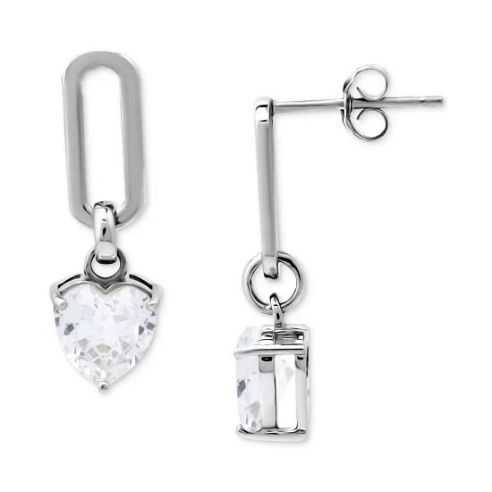 Promo ⭐ Giani Bernini Cubic Zirconia Pavé Spiral Hoop Earrings In Sterling Silver, Created For Macy's ⌛ 1 Promo ⭐ Giani Bernini Cubic Zirconia Pavé Spiral Hoop Earrings In Sterling Silver, Created For Macy's ⌛