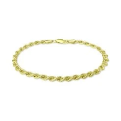 Wholesale 🎁 Giani Bernini Rope Link Bracelet In 18k Gold-Plated Sterling Silver, Created For Macy's Gold Over Silver 💯