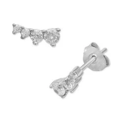 Budget โ๏ธ Giani Bernini Cubic Zirconia Ear Climbers In Sterling Silver, Created For Macy's ๐ฏ