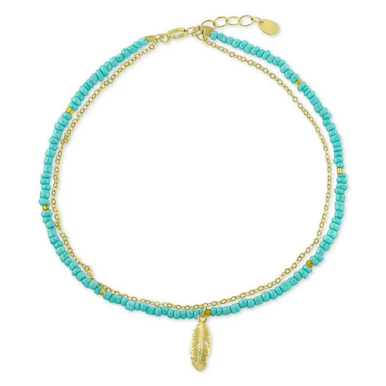 Coupon โจ Giani Bernini Crystal Bead Feather Charm Layered Ankle Bracelet In 18k Gold-Plated Sterling Silver, Created For Macy's Yellow Gold ๐ 1 Coupon โจ Giani Bernini Crystal Bead Feather Charm Layered Ankle Bracelet In 18k Gold-Plated Sterling Silver, Created For Macy's Yellow Gold ๐