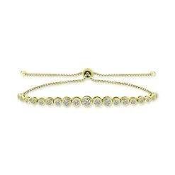 Top 10 👏 Giani Bernini Cubic Zirconia Bolo Bracelet, Created For Macy's Sterling Silver ⌛
