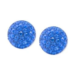 Best reviews of ๐คฉ Giani Bernini Blue Crystal Button Stud Earrings In Sterling Silver โญ