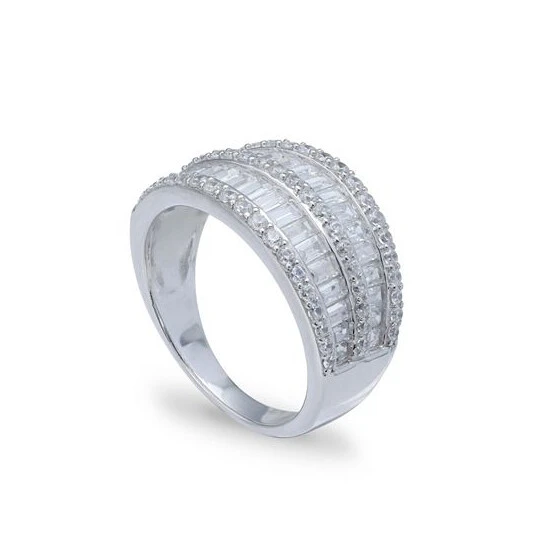 Best deal ๐ Giani Bernini Cubic Zirconia Pave Baguette Ring (2-1/8 Ct.t.w) In Sterling Silver ๐ 3 Best deal ๐ Giani Bernini Cubic Zirconia Pave Baguette Ring (2-1/8 Ct.t.w) In Sterling Silver ๐ - Image 3