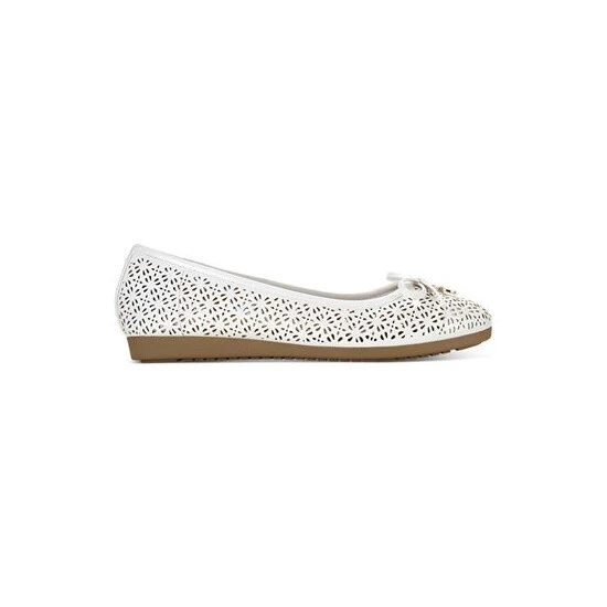 Hot Sale ⭐ Giani Bernini Odeysa Memory Foam Perforated Ballet Flats, Created For Macy's White 🤩 2 Hot Sale ⭐ Giani Bernini Odeysa Memory Foam Perforated Ballet Flats, Created For Macy's White 🤩 - Image 2