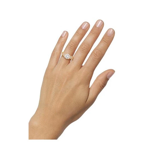 Brand new 👏 Giani Bernini Cubic Zirconia Solitaire Pavé Ring In Gold-Plated Sterling Silver, Created For Macy's Gold Over Silver 😉 2 Brand new 👏 Giani Bernini Cubic Zirconia Solitaire Pavé Ring In Gold-Plated Sterling Silver, Created For Macy's Gold Over Silver 😉 - Image 2