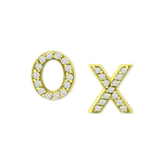 Cheapest โจ Giani Bernini Cubic Zirconia X & O Mismatch Stud Earrings, Created For Macy's Gold ๐ฅ 3 Cheapest โจ Giani Bernini Cubic Zirconia X & O Mismatch Stud Earrings, Created For Macy's Gold ๐ฅ - Image 3