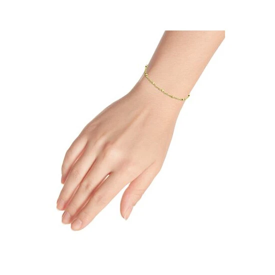 Wholesale ๐ Giani Bernini Beaded Singapore Link Chain Bracelet In 18k Gold-Plated Sterling Silver, Created For Macy's Gold Over Silver โญ 2 Wholesale ๐ Giani Bernini Beaded Singapore Link Chain Bracelet In 18k Gold-Plated Sterling Silver, Created For Macy's Gold Over Silver โญ - Image 2