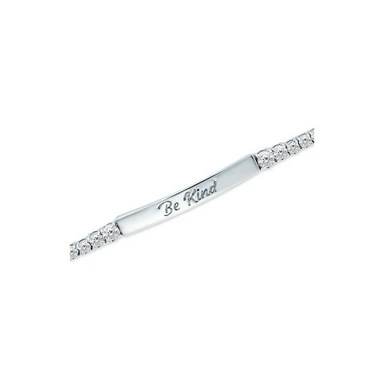 Flash Sale 🌟 Giani Bernini Cubic Zirconia Be Kind Bolo Bracelet In Sterling Silver, Created For Macy's ✔️ 3 Flash Sale 🌟 Giani Bernini Cubic Zirconia Be Kind Bolo Bracelet In Sterling Silver, Created For Macy's ✔️ - Image 3