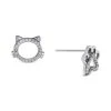 Buy ✔️ Giani Bernini Cubic Zirconia (3/8 Ct. T.w.) Cat Paw Stud Earrings In Sterling Silver 🌟