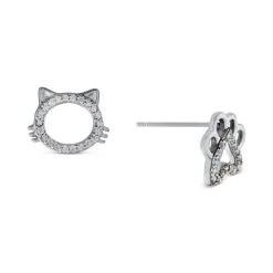 Buy โ๏ธ Giani Bernini Cubic Zirconia (3/8 Ct. T.w.) Cat Paw Stud Earrings In Sterling Silver ๐