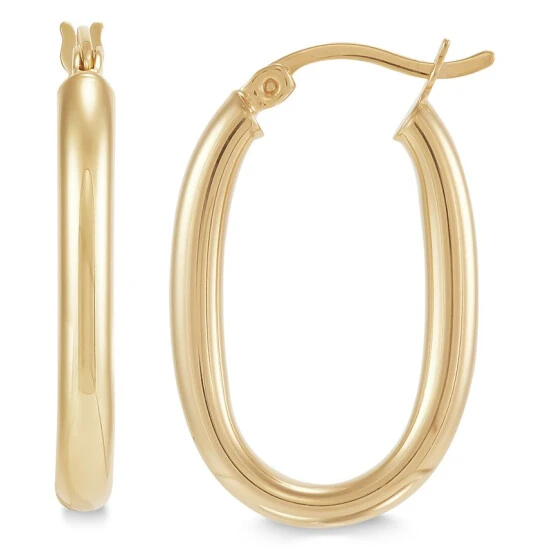 Top 10 ๐ Giani Bernini Polished Oval Tube Small Hoop Earrings 25mm, Created For Macy's Gold Over Silver โญ 1 Top 10 ๐ Giani Bernini Polished Oval Tube Small Hoop Earrings 25mm, Created For Macy's Gold Over Silver โญ