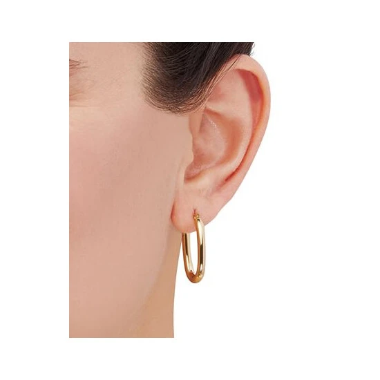 Top 10 ๐ Giani Bernini Polished Oval Tube Small Hoop Earrings 25mm, Created For Macy's Gold Over Silver โญ 2 Top 10 ๐ Giani Bernini Polished Oval Tube Small Hoop Earrings 25mm, Created For Macy's Gold Over Silver โญ - Image 2