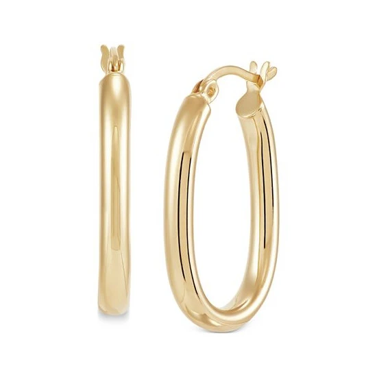 Top 10 ๐ Giani Bernini Polished Oval Tube Small Hoop Earrings 25mm, Created For Macy's Gold Over Silver โญ 3 Top 10 ๐ Giani Bernini Polished Oval Tube Small Hoop Earrings 25mm, Created For Macy's Gold Over Silver โญ - Image 3