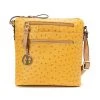 Best deal ⭐ Giani Bernini Embossed Faux Ostrich Crossbody, Created For Macy's Spicy Mustard 😉