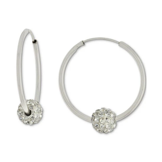 Buy ⌛ Giani Bernini Crystal Ball Small Hoop Earrings, 0.82, Created For Macy's Clear 🌟 1 Buy ⌛ Giani Bernini Crystal Ball Small Hoop Earrings, 0.82, Created For Macy's Clear 🌟