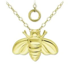 Coupon 🥰 Giani Bernini Bee Pendant Necklace, 16 + 2 Extender, Created For Macy's Gold Over Silver ✨