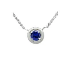 Buy 👍 Giani Bernini Blue Cubic Zirconia Framed 16 Pendant Necklace, Created For Macy's Silver ❤️ -Giani Bernini Shop unnamed file 1299