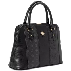 New 👍 Giani Bernini Croc Embossed Colorblock Faux Leather Tote, Created For Macy's Black 🌟 -Giani Bernini Shop unnamed file 130
