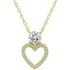 Discount 💯 Giani Bernini Cubic Zirconia Heart Pendant Necklace, 16 + 2 Extender, Created For Macy's Sterling Silver ❤️