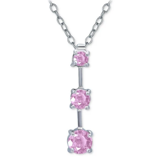 Best deal 🧨 Giani Bernini Pink Cubic Zirconia Journey 18 Pendant Necklace In Sterling Silver, Created For Macy's ⭐ 1 Best deal 🧨 Giani Bernini Pink Cubic Zirconia Journey 18 Pendant Necklace In Sterling Silver, Created For Macy's ⭐