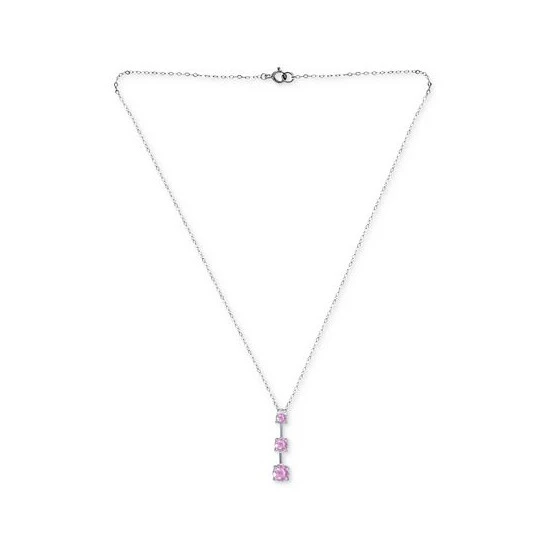 Best deal 🧨 Giani Bernini Pink Cubic Zirconia Journey 18 Pendant Necklace In Sterling Silver, Created For Macy's ⭐ 3 Best deal 🧨 Giani Bernini Pink Cubic Zirconia Journey 18 Pendant Necklace In Sterling Silver, Created For Macy's ⭐ - Image 3
