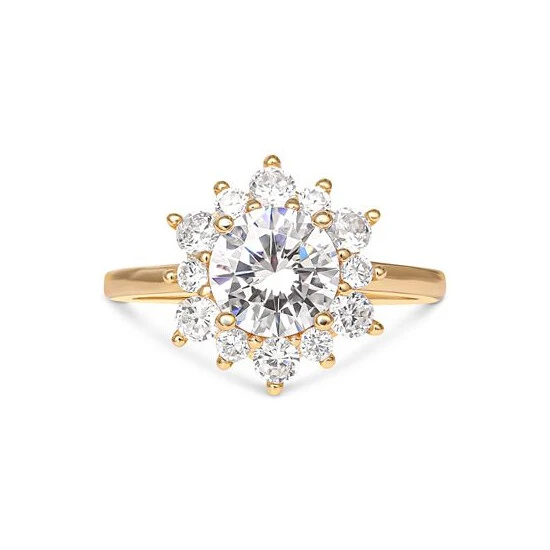 Best Pirce ❤️ Giani Bernini Cubic Zirconia Cluster Flower Ring In Gold-Plated Sterling Silver, Created For Macy's Gold Over Sterling Silver 👏 3 Best Pirce ❤️ Giani Bernini Cubic Zirconia Cluster Flower Ring In Gold-Plated Sterling Silver, Created For Macy's Gold Over Sterling Silver 👏 - Image 3