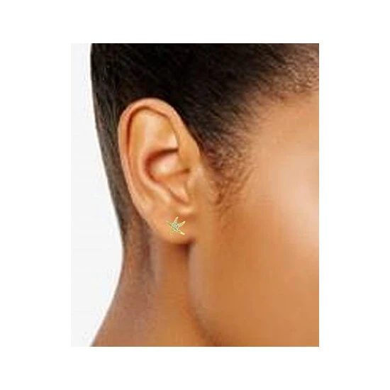 Buy 🤩 Giani Bernini Cubic Zirconia Starfish Stud Earrings In 18k Gold-Plated Sterling Silver, Created For Macy's Gold Over Silver 🔥 2 Buy 🤩 Giani Bernini Cubic Zirconia Starfish Stud Earrings In 18k Gold-Plated Sterling Silver, Created For Macy's Gold Over Silver 🔥 - Image 2