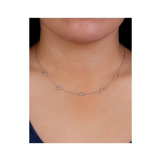 Promo ⌛ Giani Bernini Cubic Zirconia Station Statement Necklace In Sterling Silver, 16 + 2 Extender, Created For Macy's ✔️ 2 Promo ⌛ Giani Bernini Cubic Zirconia Station Statement Necklace In Sterling Silver, 16 + 2 Extender, Created For Macy's ✔️ - Image 2