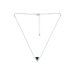 Hot Sale ❤️ Giani Bernini Cubic Zirconia & Enamel Triangle Pendant Necklace In Sterling Silver, 16 + 2 Extender, Created For Macy's 🌟 -Giani Bernini Shop unnamed file 1353