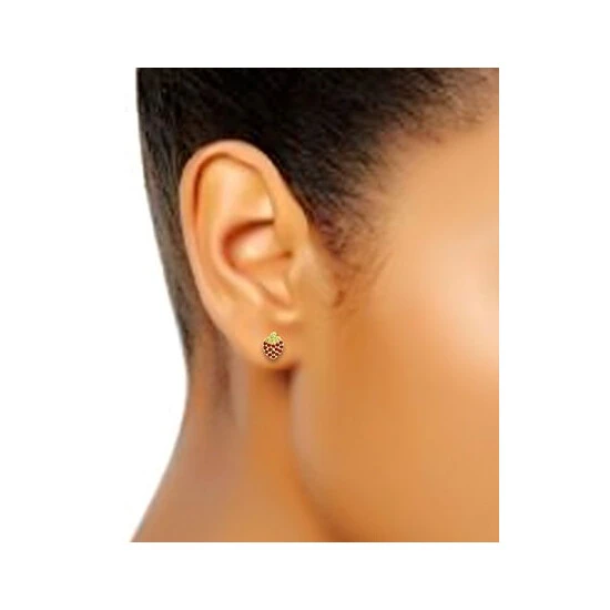 Buy ✔️ Giani Bernini Cubic Zirconia Strawberry Stud Earrings, Created For Macy's Sterling Silver ❤️ 2 Buy ✔️ Giani Bernini Cubic Zirconia Strawberry Stud Earrings, Created For Macy's Sterling Silver ❤️ - Image 2