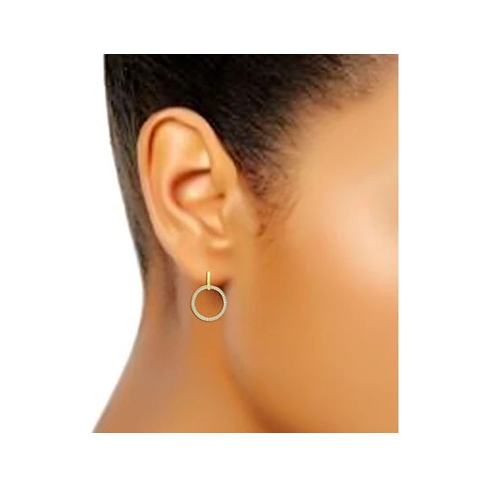 Cheap ✔️ Giani Bernini Cubic Zirconia Circle Drop Earrings, Created For Macy's Gold Over Silver 🛒 2 Cheap ✔️ Giani Bernini Cubic Zirconia Circle Drop Earrings, Created For Macy's Gold Over Silver 🛒 - Image 2