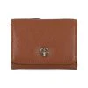 New 🔔 Giani Bernini Softy Leather Trifold Wallet, Created For Macy's Cognac/silver 😀