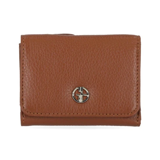 New π Giani Bernini Softy Leather Trifold Wallet, Created For Macy's Cognac/silver π 1 New π Giani Bernini Softy Leather Trifold Wallet, Created For Macy's Cognac/silver π