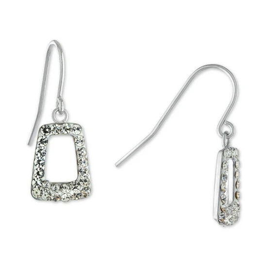 Wholesale ✨ Giani Bernini Crystal Geometric Drop Earrings In Sterling Silver, Created For Macy's ❤️ 1 Wholesale ✨ Giani Bernini Crystal Geometric Drop Earrings In Sterling Silver, Created For Macy's ❤️