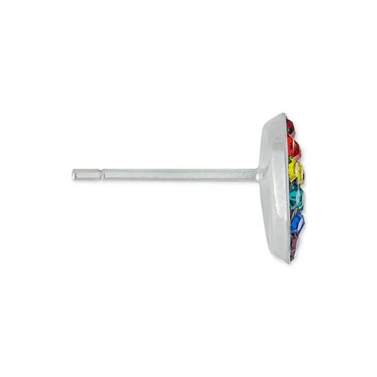 Flash Sale ๐ Giani Bernini Crystal Rainbow Heart Stud Earrings In Sterling Silver, Created For Macy's Multi โ 3 Flash Sale ๐ Giani Bernini Crystal Rainbow Heart Stud Earrings In Sterling Silver, Created For Macy's Multi โ - Image 3