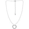 Discount 🎁 Giani Bernini Cubic Zirconia Twisted Circle 16 Pendant Necklace, Created For Macy's Silver 👍