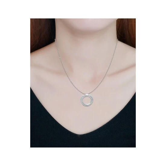 Discount 🎁 Giani Bernini Cubic Zirconia Twisted Circle 16 Pendant Necklace, Created For Macy's Silver 👍 2 Discount 🎁 Giani Bernini Cubic Zirconia Twisted Circle 16 Pendant Necklace, Created For Macy's Silver 👍 - Image 2