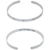 Best Pirce ⌛ Giani Bernini Crystal Inner Message Cuff Bangle Bracelet In Sterling Silver, Created For Macy's 🎉