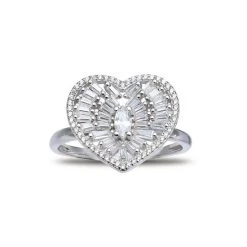 Best reviews of 👏 Giani Bernini Cubic Zirconia Baguette Heart Statement Ring In Sterling Silver, Created For Macy's 🧨 -Giani Bernini Shop unnamed file 1457
