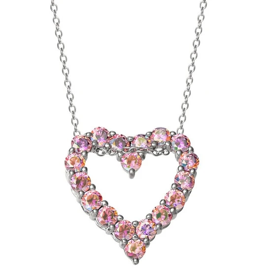 Wholesale ๐ฅฐ Giani Bernini Pink Cubic Zirconia Open Heart 18 Pendant Necklace In Sterling Silver, Created For Macy's ๐งจ 1 Wholesale ๐ฅฐ Giani Bernini Pink Cubic Zirconia Open Heart 18 Pendant Necklace In Sterling Silver, Created For Macy's ๐งจ