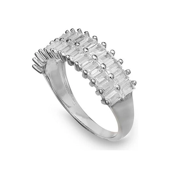 Best deal ⌛ Giani Bernini Cubic Zirconia Baguette Statement Ring In Sterling Silver, Created For Macy's White 🤩 3 Best deal ⌛ Giani Bernini Cubic Zirconia Baguette Statement Ring In Sterling Silver, Created For Macy's White 🤩 - Image 3