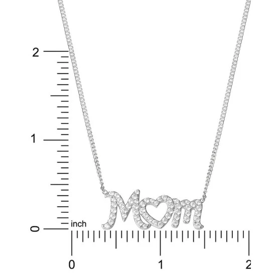 Wholesale ๐ฅ Giani Bernini Cubic Zirconia MOM Heart 18 Pendant Necklace In Sterling Silver, Created For Macy's ๐ฏ 4 Wholesale ๐ฅ Giani Bernini Cubic Zirconia MOM Heart 18 Pendant Necklace In Sterling Silver, Created For Macy's ๐ฏ - Image 4