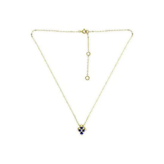 New 🎁 Giani Bernini Imitation Blue Sapphire Cluster Pendant Necklace, 16 + 2 Extender, Created For Macy's Sterling Silver 🔔 3 New 🎁 Giani Bernini Imitation Blue Sapphire Cluster Pendant Necklace, 16 + 2 Extender, Created For Macy's Sterling Silver 🔔 - Image 3