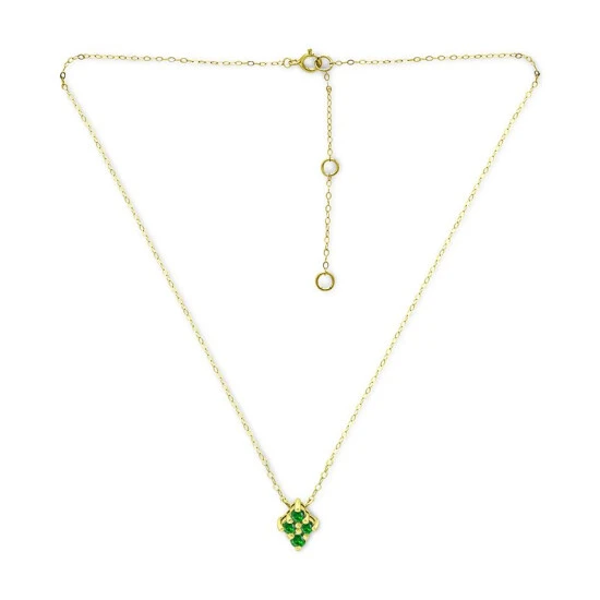 Buy โ๏ธ Giani Bernini Lab-Created Green Quartz Cluster Pendant Necklace, 16 + 2 Extender, Created For Macy's Sterling Silver ๐ 4 Buy โ๏ธ Giani Bernini Lab-Created Green Quartz Cluster Pendant Necklace, 16 + 2 Extender, Created For Macy's Sterling Silver ๐ - Image 4