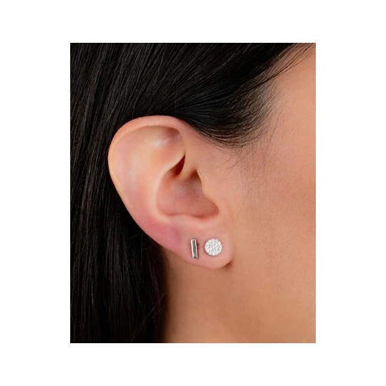 Wholesale โ๏ธ Giani Bernini 2-Pc. Cubic Zirconia Cluster & Bar Stud Earrings In Sterling Silver, Created For Macy's ๐ 2 Wholesale โ๏ธ Giani Bernini 2-Pc. Cubic Zirconia Cluster & Bar Stud Earrings In Sterling Silver, Created For Macy's ๐ - Image 2