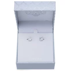 Discount 🤩 Giani Bernini Fine Crystal Round Halo Stud Earrings In Sterling Silver, Created For Macy's Aqua 🔔 -Giani Bernini Shop unnamed file 155