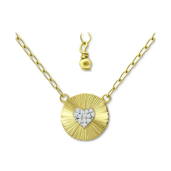 Buy 🥰 Giani Bernini Cubic Zirconia Heart Cluster Disc Pendant Necklace, 16 + 2 Extender, Created For Macy's Sterling Silver 👏 1 Buy 🥰 Giani Bernini Cubic Zirconia Heart Cluster Disc Pendant Necklace, 16 + 2 Extender, Created For Macy's Sterling Silver 👏